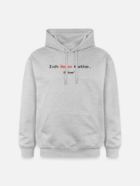 Mathe Ironie Shirt - Gildan Unisex Softstyle® Midweight Hoodie - Hellgrau meliert