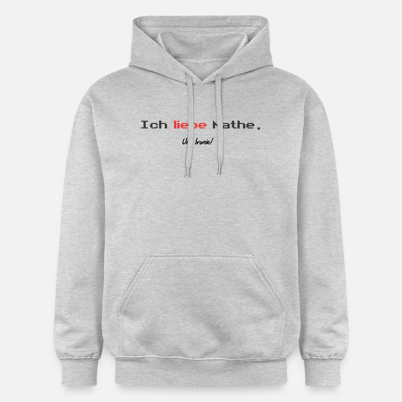 Math ironie shirt - Sweat à capuche Softstyle® Gildan Unisexe - gris clair chiné