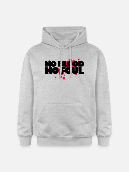 No Blood No Foul - Gildan Unisex Softstyle® Midweight Hoodie - light heather grey