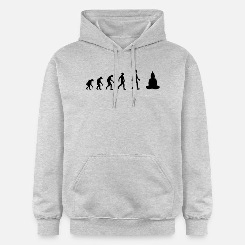 evolution - Gildan Unisex Softstyle® Midweight Hoodie - Hellgrau meliert