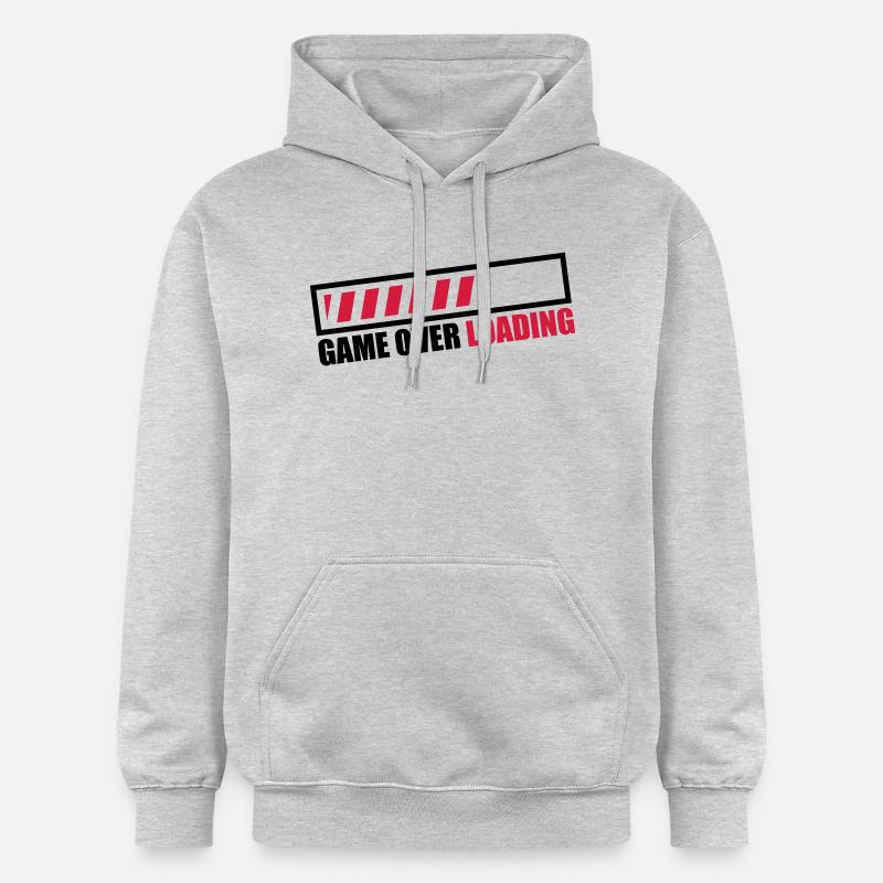 game_over_loading_c2 - Sweat à capuche Softstyle® Gildan Unisexe - gris clair chiné