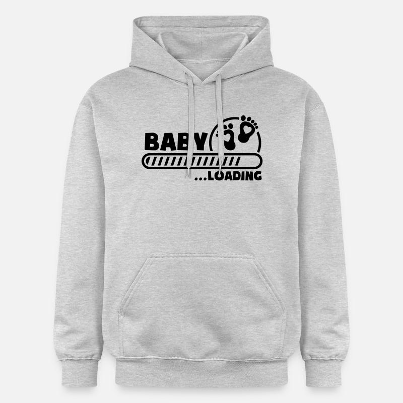baby_loading_g1 - Sweat à capuche Softstyle® Gildan Unisexe - gris clair chiné