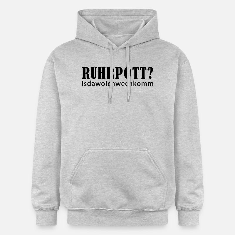 Ruhr - isdawoichwechkomm - Sweat à capuche Softstyle® Gildan Unisexe - gris clair chiné