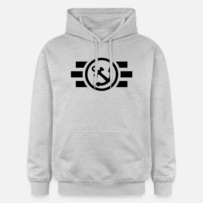 anker_2_f1 - Sweat à capuche Softstyle® Gildan Unisexe - gris clair chiné