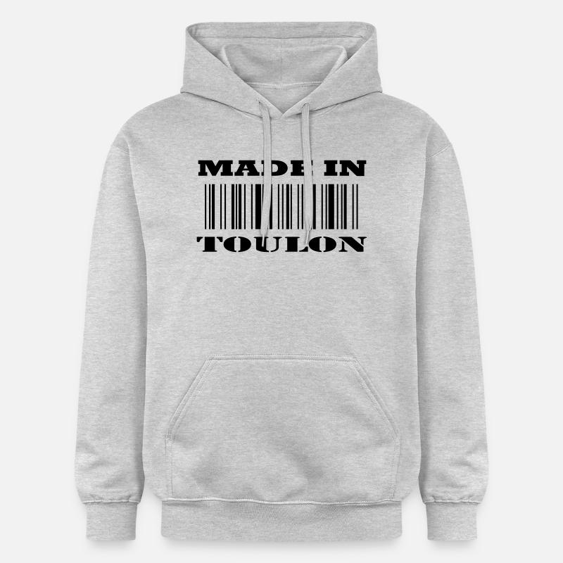 Made in TOULON - Sweat à capuche Softstyle® Gildan Unisexe - gris clair chiné