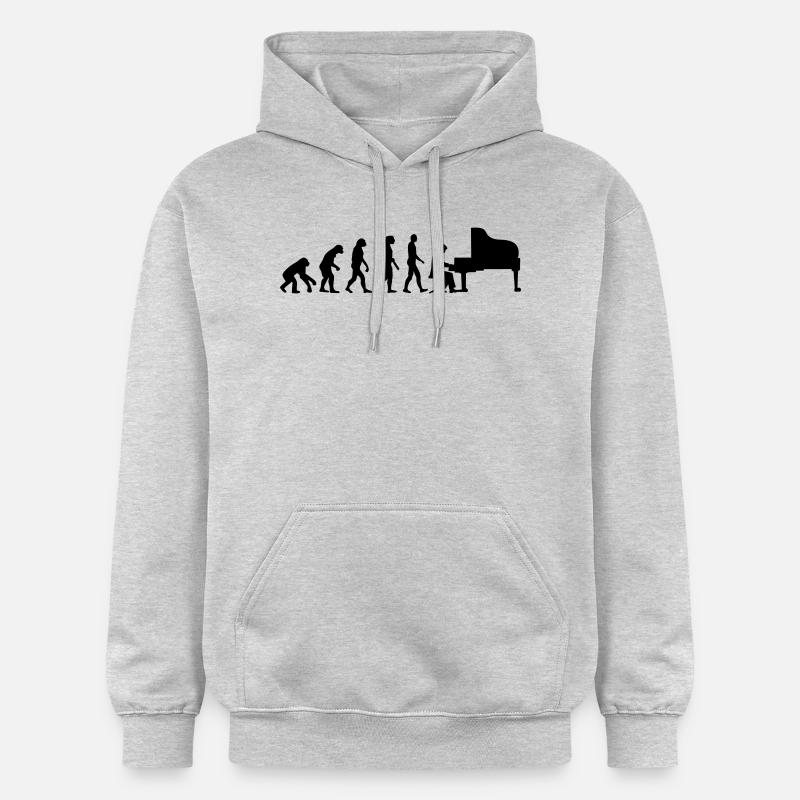 Evolution Piano - Sweat à capuche Softstyle® Gildan Unisexe - gris clair chiné