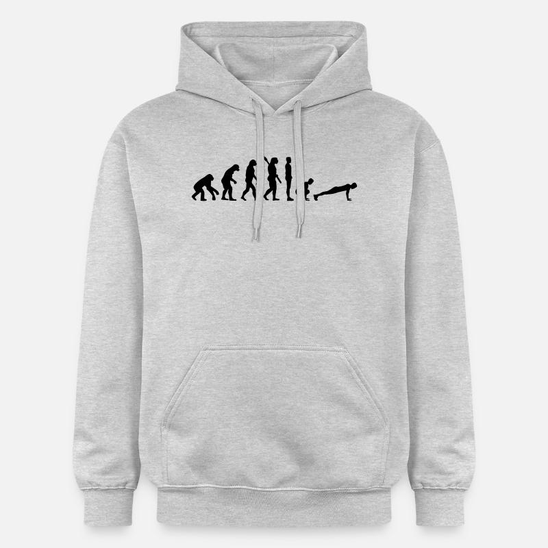 Evolution Burpees - Gildan Unisex Softstyle® Midweight Hoodie - light heather grey