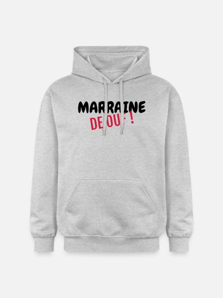 Parrain / Marraine / Filleule / Filleul - Sweat à capuche Softstyle® Gildan Unisexe - gris clair chiné