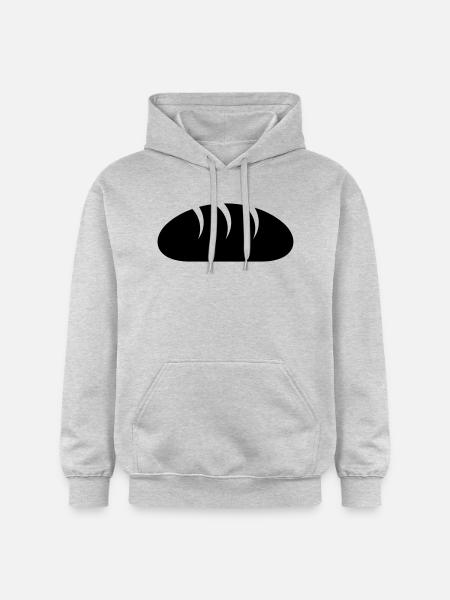 Brot - Gildan Unisex Softstyle® Midweight Hoodie - Hellgrau meliert