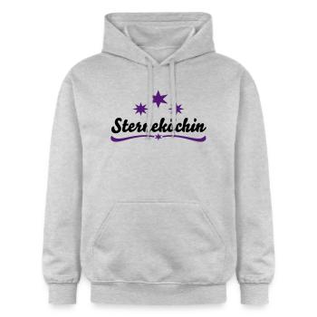 Kochschürze Sterneköchin - Gildan Unisex Softstyle® Midweight Hoodie - Hellgrau meliert - Vorne - Liana (172cm) & Jaron (178cm)