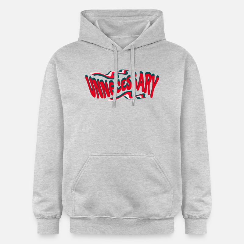 Texte de déclaration rétro inutile - Sweat à capuche Softstyle® Gildan Unisexe - gris clair chiné