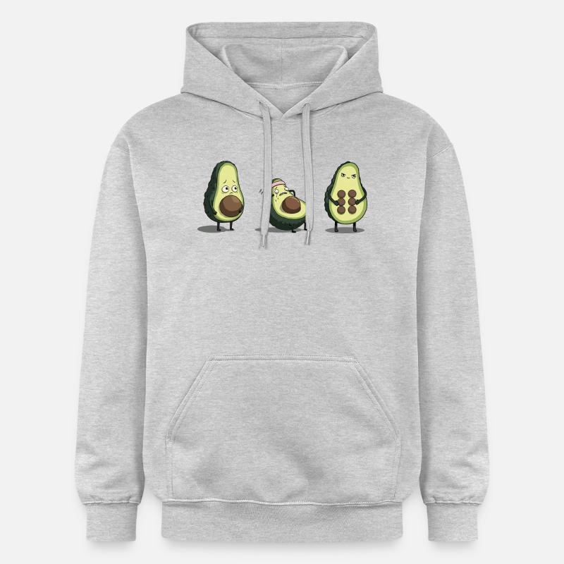 Evolution des Avocado-Körpers - Gildan Unisex Softstyle® Midweight Hoodie - Hellgrau meliert