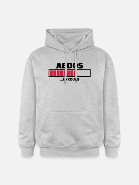 abdos en cours (v.2) - Sweat à capuche Softstyle® Gildan Unisexe - gris clair chiné