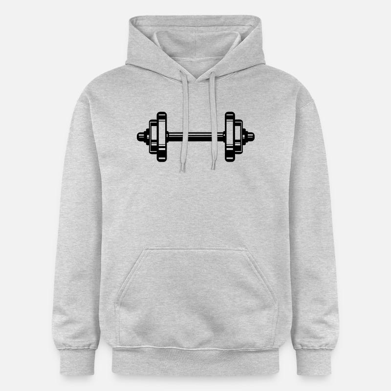 dumbbell - Sweat à capuche Softstyle® Gildan Unisexe - gris clair chiné