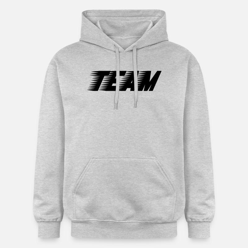 team_01 - Sweat à capuche Softstyle® Gildan Unisexe - gris clair chiné