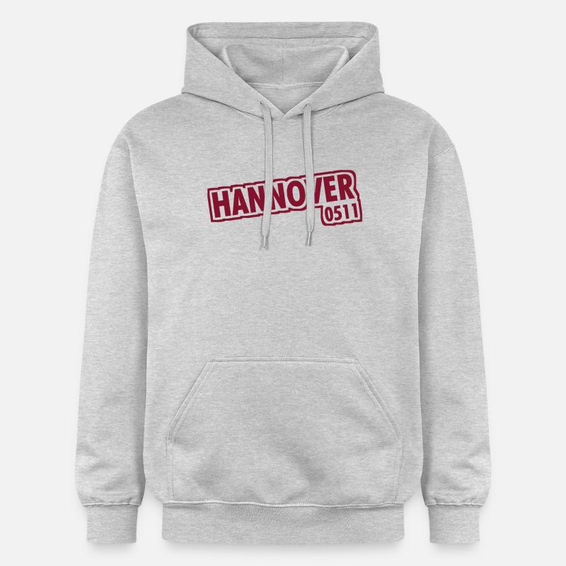 Hanovre - 0511 - Indicatif régional - Basse-Saxe - Sweat à capuche Softstyle® Gildan Unisexe - gris clair chiné