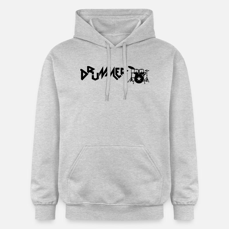 drummer - Sweat à capuche Softstyle® Gildan Unisexe - gris clair chiné