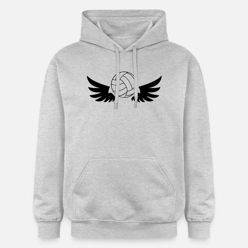 aile de volley-ball - Sweat à capuche Softstyle® Gildan Unisexe - gris clair chiné