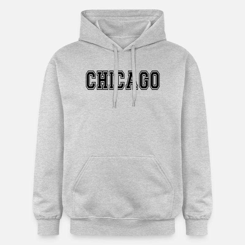 Chicago - Sweat à capuche Softstyle® Gildan Unisexe - gris clair chiné