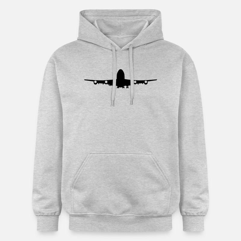 Avion - Sweat à capuche Softstyle® Gildan Unisexe - gris clair chiné