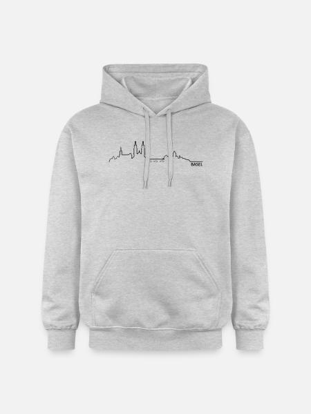 Skyline Basel - Gildan Unisex Softstyle® Midweight Hoodie - Hellgrau meliert