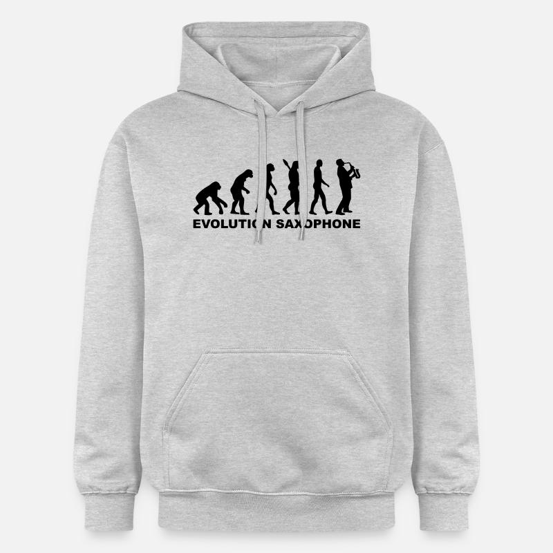 Evolution Saxophone - Sweat à capuche Softstyle® Gildan Unisexe - gris clair chiné