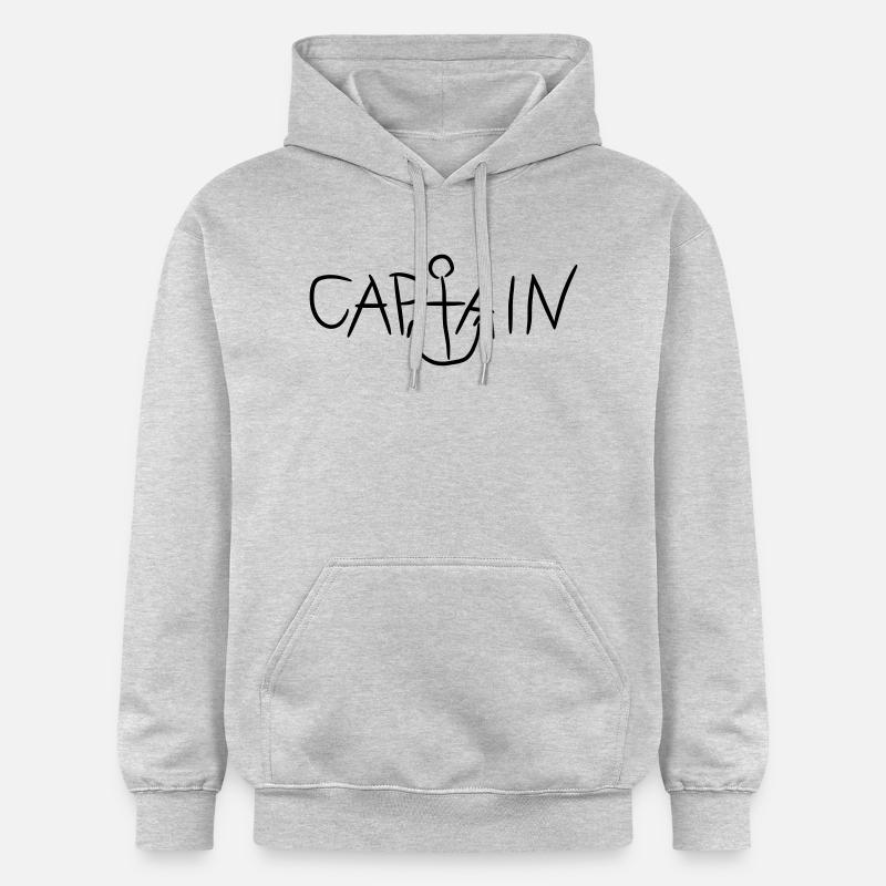 Captain Comic Anker Logo - Gildan Unisex Softstyle® Midweight Hoodie - light heather grey