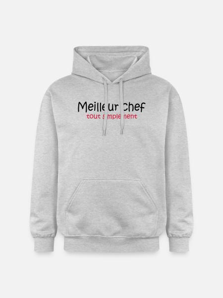 Meilleur chef tout simplement - Gildan Unisex Softstyle® Midweight Hoodie - light heather grey