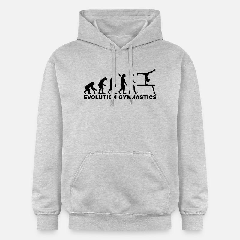 Evolution Gymnastics - Sweat à capuche Softstyle® Gildan Unisexe - gris clair chiné