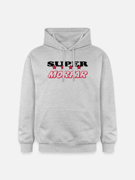 Super morfar - Gildan Softstyle® Midweight unisex-hoodie - lysegrå meleret