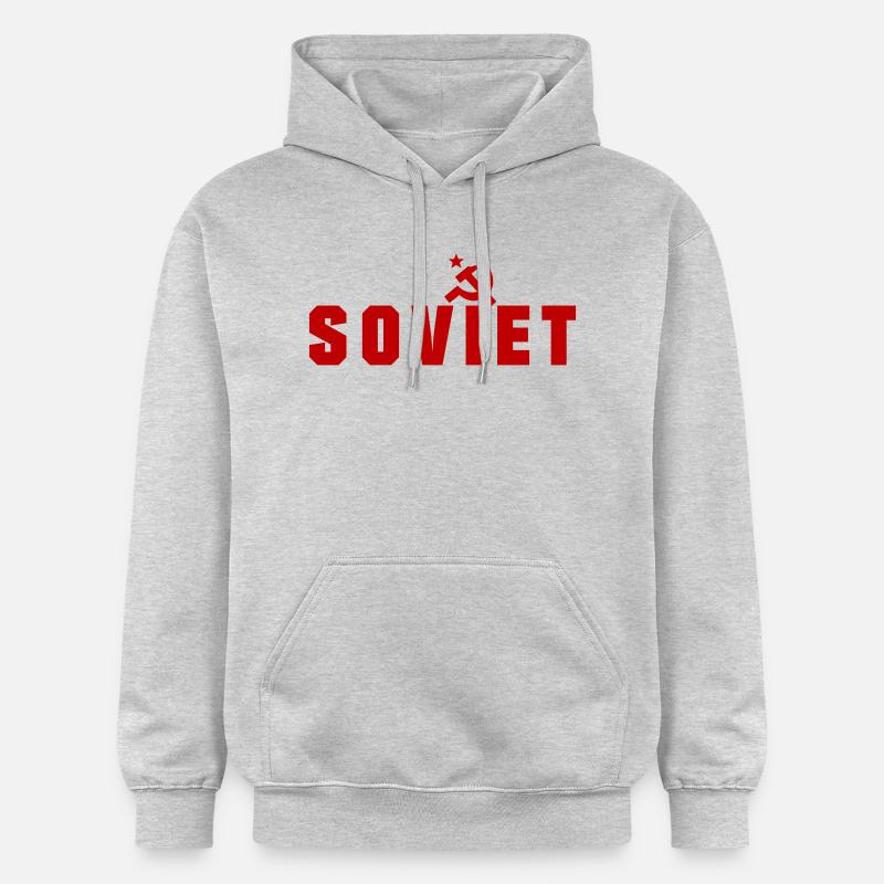 Soviétique - Russie - Sweat à capuche Softstyle® Gildan Unisexe - gris clair chiné