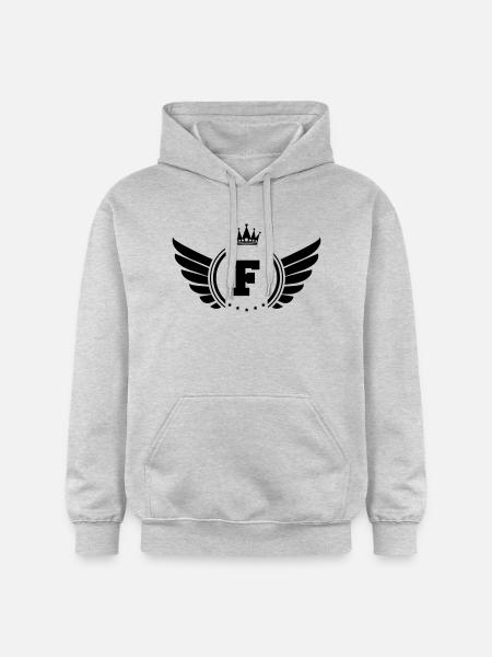 wappen F - Gildan Unisex Softstyle® Midweight Hoodie - Hellgrau meliert