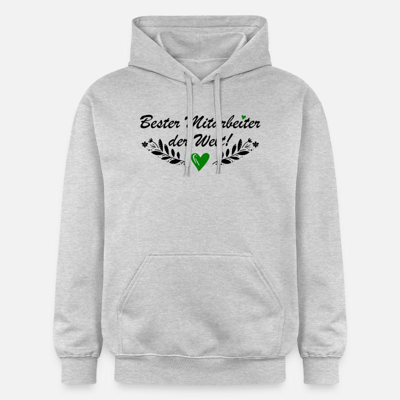 Bester Mitarbeiter der Welt - Gildan Unisex Softstyle® Midweight Hoodie - Hellgrau meliert