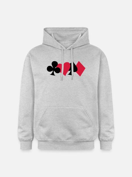 Karten - Gildan Unisex Softstyle® Midweight Hoodie - Hellgrau meliert