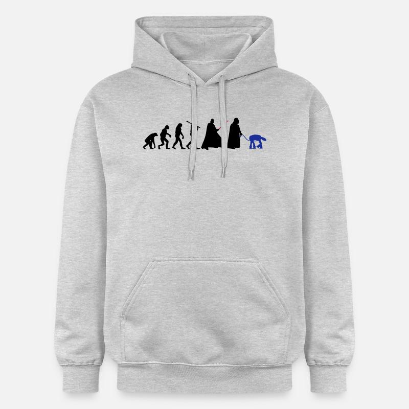 EVOLUTION DARK VADOR - Sweat à capuche Softstyle® Gildan Unisexe - gris clair chiné