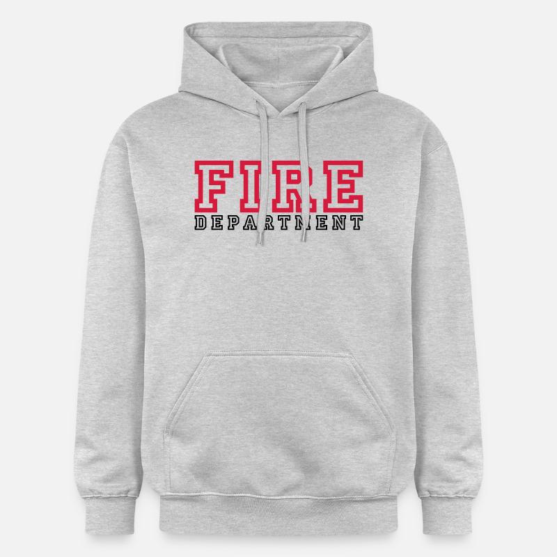 Service des incendies de lettrage - Sweat à capuche Softstyle® Gildan Unisexe - gris clair chiné