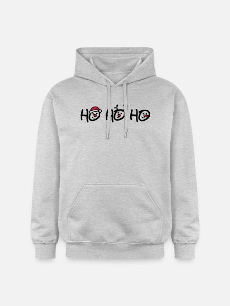 Ho Ho Ho - Gildan Unisex Softstyle® Midweight Hoodie - light heather grey