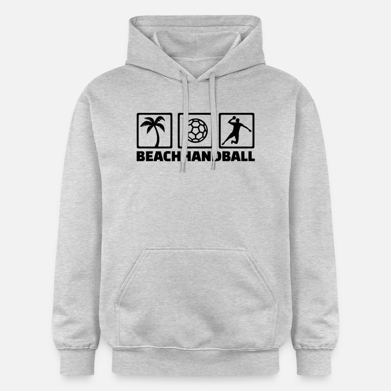 Beachhandball - Sweat à capuche Softstyle® Gildan Unisexe - gris clair chiné