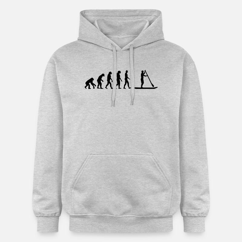 Evolution Stand up paddling - Sweat à capuche Softstyle® Gildan Unisexe - gris clair chiné