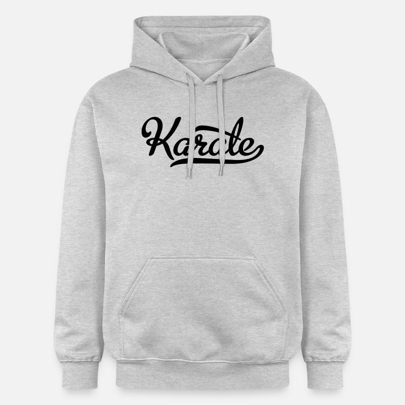 Karaté - Sweat à capuche Softstyle® Gildan Unisexe - gris clair chiné