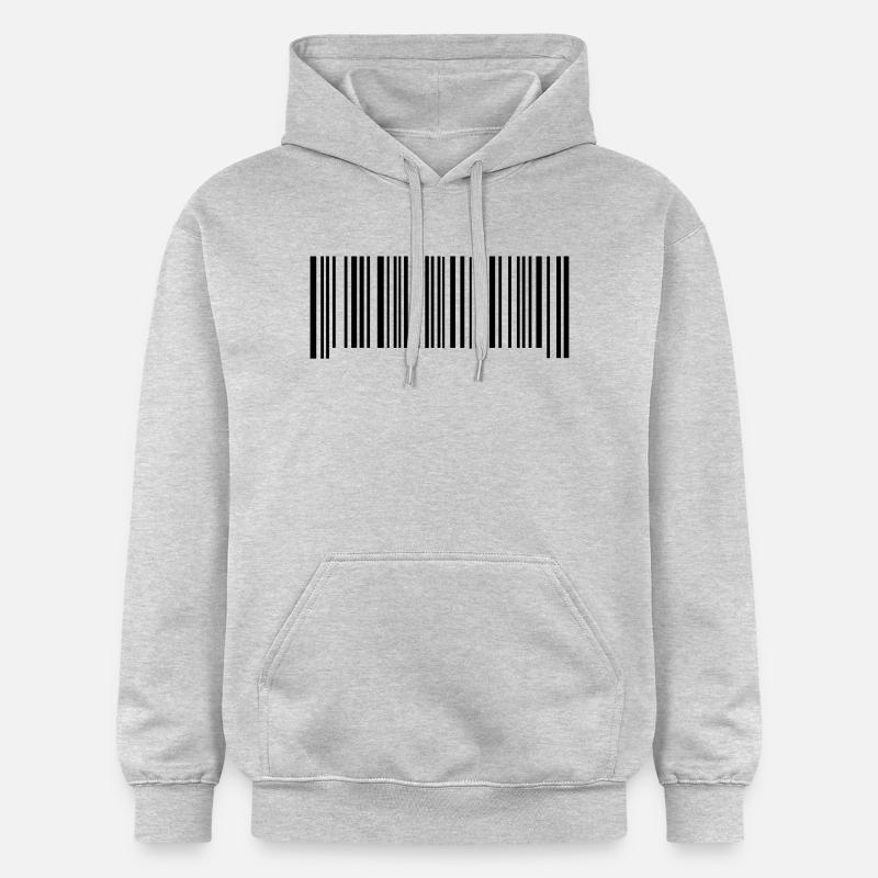 Strichcode - Gildan Unisex Softstyle® Midweight Hoodie - Hellgrau meliert