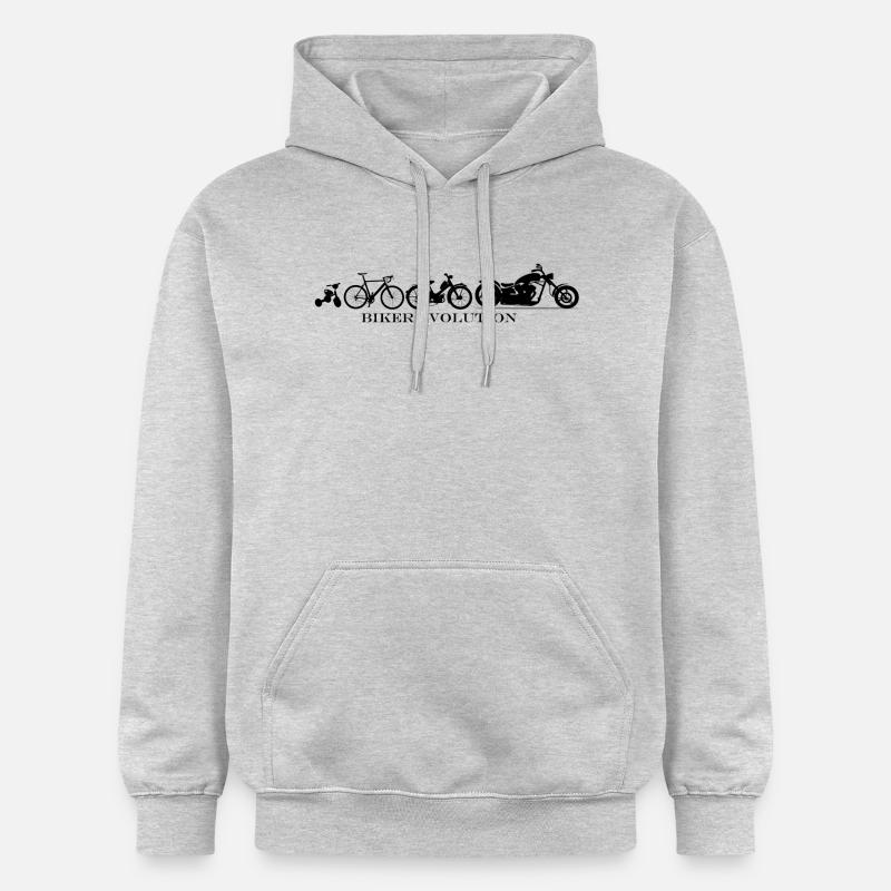 Biker Evolution Chopper - Gildan Unisex Softstyle® Midweight Hoodie - Hellgrau meliert