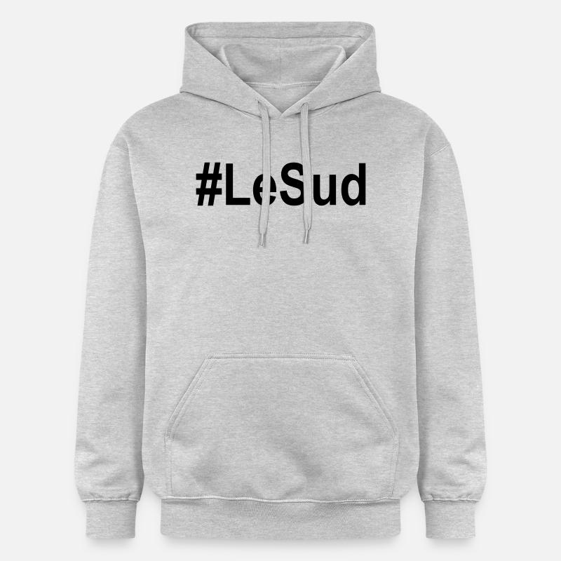 #LeSud - Sweat à capuche Softstyle® Gildan Unisexe - gris clair chiné