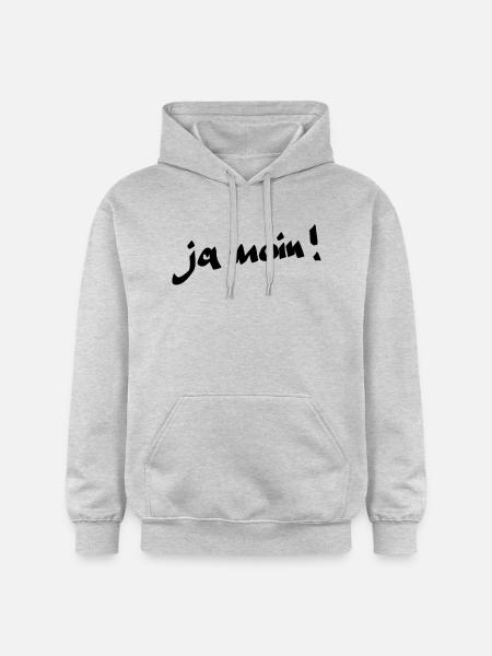 ja moin! - Gildan Unisex Softstyle® Midweight Hoodie - Hellgrau meliert