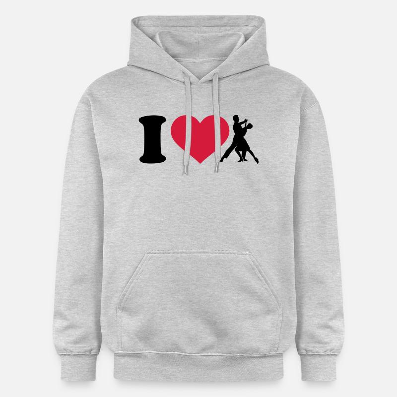 I love Danser - Sweat à capuche Softstyle® Gildan Unisexe - gris clair chiné