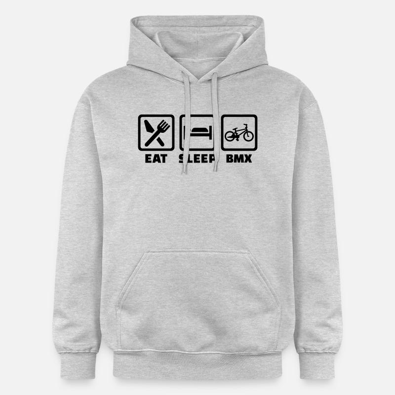 BMX - Sweat à capuche Softstyle® Gildan Unisexe - gris clair chiné