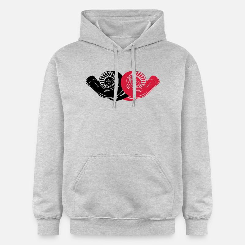 BiTURBO - Sweat à capuche Softstyle® Gildan Unisexe - gris clair chiné