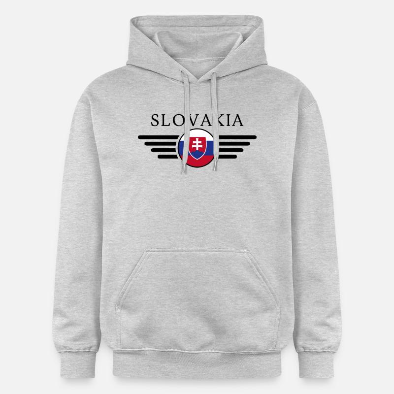 T-shirt de style slovène - Sweat à capuche Softstyle® Gildan Unisexe - gris clair chiné