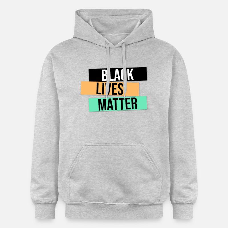 Cadeau BLM Design - Sweat à capuche Softstyle® Gildan Unisexe - gris clair chiné