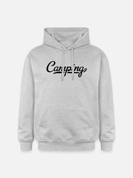 camping - Gildan Unisex Softstyle® Midweight Hoodie - Hellgrau meliert